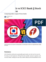 HDFC Bank Vs ICICI Bank - Stock Comparison