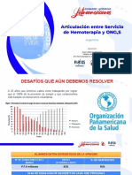 Articulación Servicio de Hemoterapia y ONG - Argentina