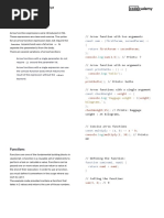 Learn JavaScript - Functions Cheatsheet - Codecademy