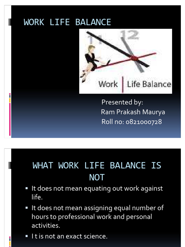 Work Life Balance | PDF