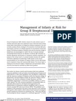 Management of Infants at Risk For Group B Streptococcal Disease