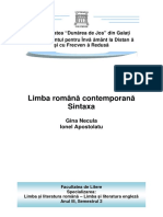 Limba Romana Contemporana. Sintaxa - Cenac Oana (Necula G., Apostolatu I.)