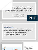 Session (4) 12 Habits of An Impressive Leading Pharmacist - Score Yourself