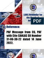 Loac Reminder June 2022