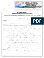 First Summative Test in Understanding Culture Society and Politics2