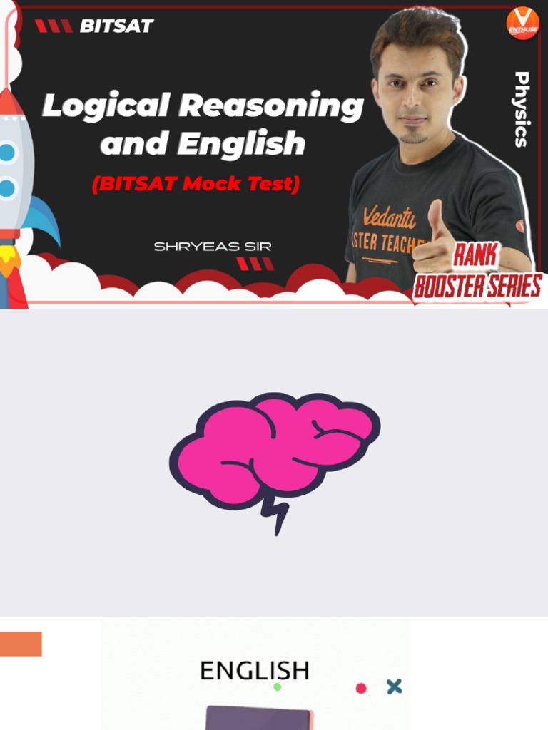 08+Mock+Test+BITSAT+ +2+ (Logical+Reasoning+&+English) | PDF | Sat ...