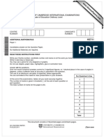 University of Cambridge International Examinations General Certificate of Education Ordinary Level