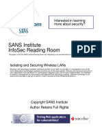 Isolating and Securing Wireless Lans 155