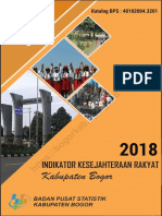 Indikator Kesejahteraan Rakyat Kabupaten Bogor 2018