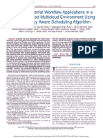 Running Industrial Workflow Applications in A Software-Defined Multicloud Environment Using Green Energy Aware Scheduling Algorithm