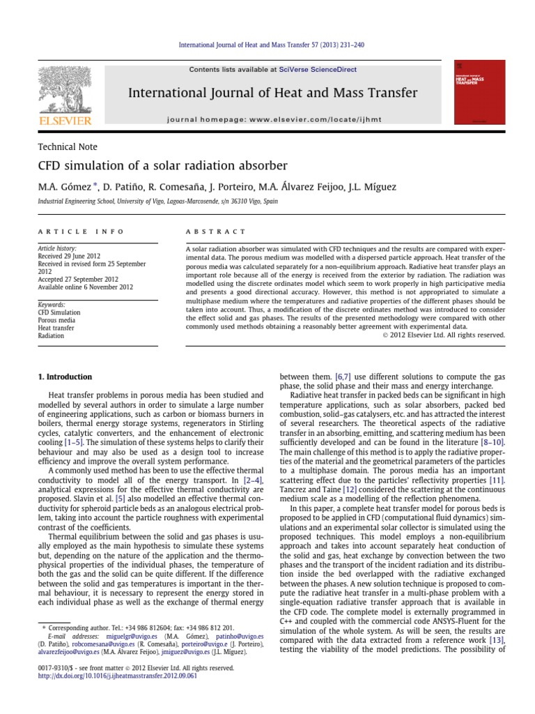 International Journal of Heat and Mass Transfer | PDF | Heat Transfer ...