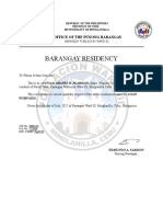 Certificate of Residency 2022 - FORM