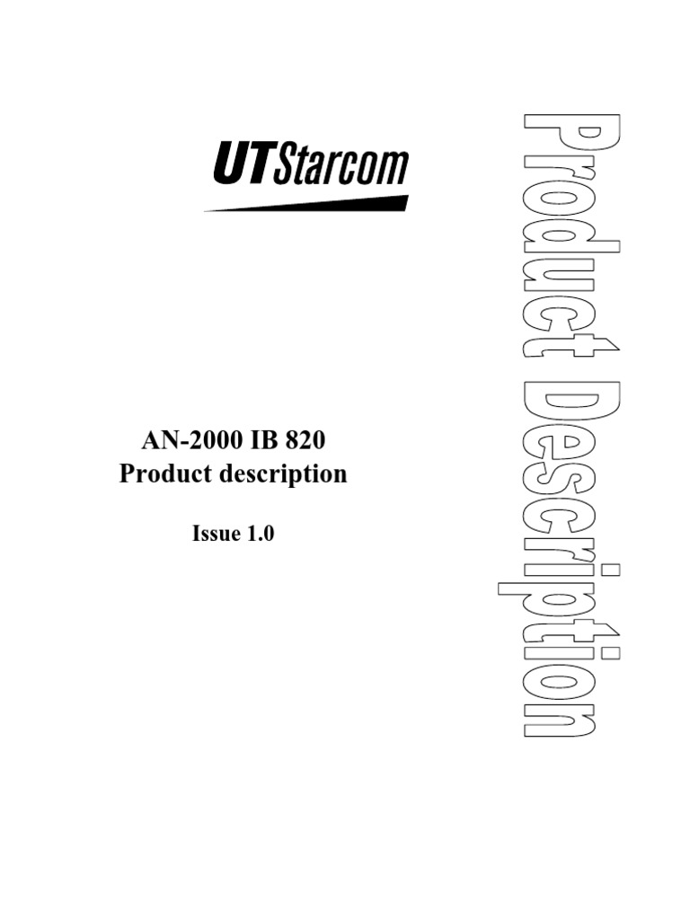 AN-2000 IB Product Overview Guide | PDF | Computer Network | Radius