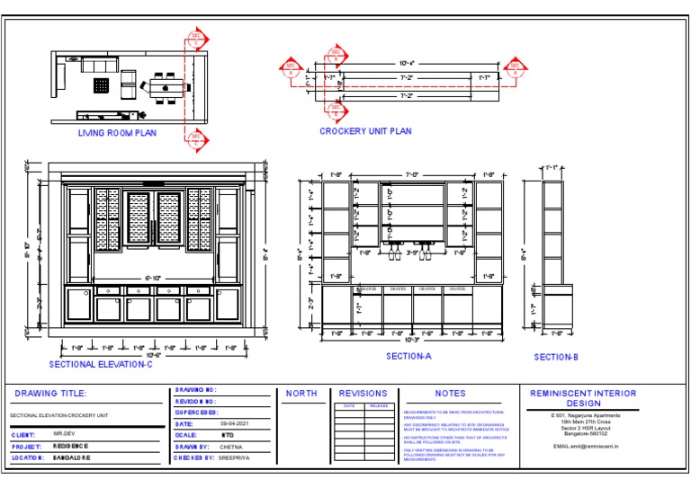 Crockery unit PDF Design