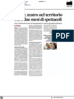 Piazze, teatro nel territorio: oltre due mesi di spettacoli - Il Corriere Adriatico del 13 luglio 2022