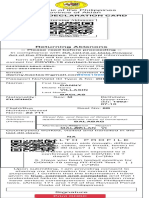 Health Declaration Card: Republic of The Philippines Province of Aklan