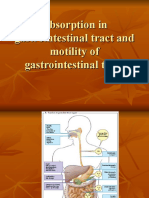 24 Absorption in Gastrointestinal Tract and Motility of Gastrointestinal Tract
