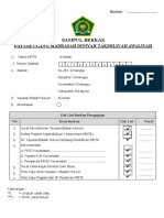 Formulir Daftrar Ulang MDTA 2021