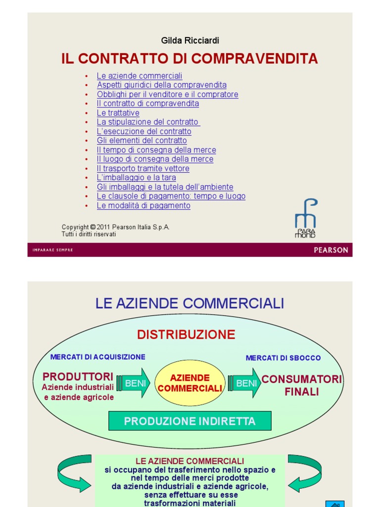 Il Contratto Di Compravendita PDF