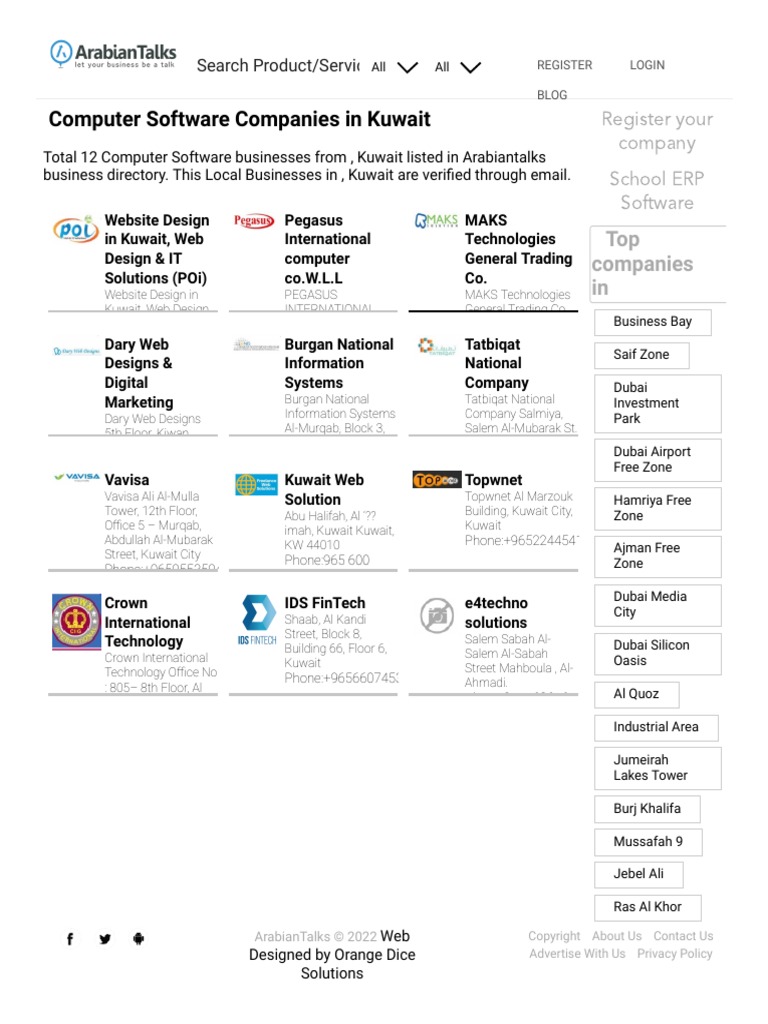 List of Computer Software Companies in Kuwait | PDF | Kuwait | Software