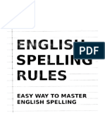 English Spelling Rules