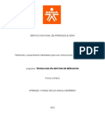 Definiendo y Desarrollando Habilidades para Una Comunicación Asertiva y Eficaz SENA