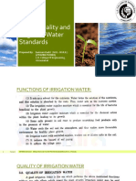Water Quality and Irrigation Water Standards