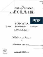 Leclair - Sonata D violin