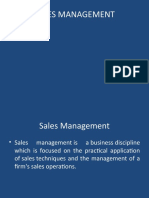 Sales Management Module 1