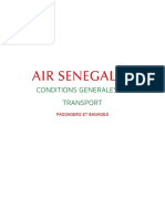 Conditions Generales de Transport - Passagers Et Bagages Air Senegal