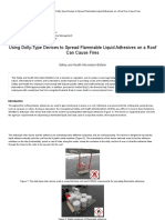 Using Dolly-Type Devices To Spread Flammable Liquid Adhesives On A Roof Can Cause Fires - Occupational Safety and Health Administration