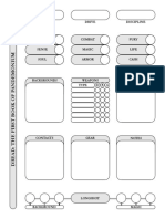 Dread Character Sheet