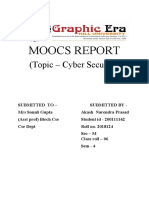 Moocs Report: (Topic - Cyber Security)