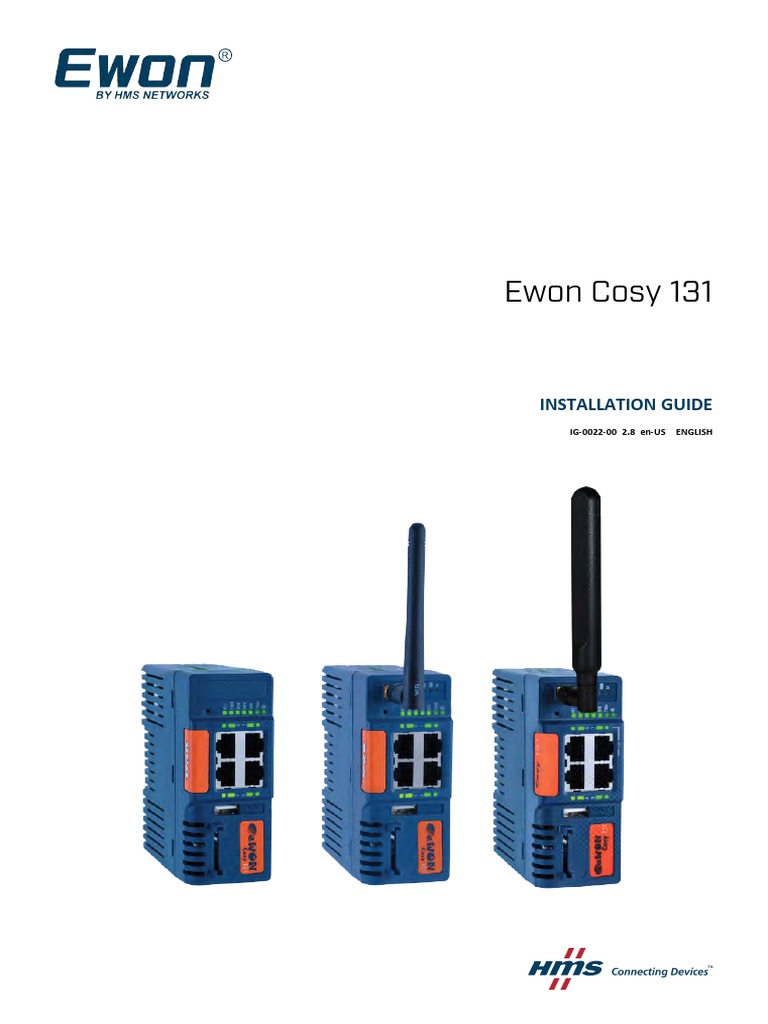 Ewon Cosy 131 Installation Guide PDF Wi Fi Electrical Engineering