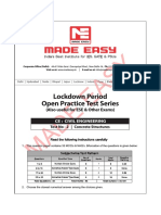 Test-2 - CE - Concrete Structures PDF