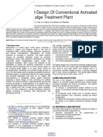 Computer Aided Design of Conventional Activated Sludge Treatment Plant