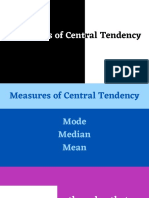 Measures of Central Tendency