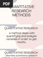 Quantitative Research Methods