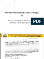 (U) PowerPoint Presentation of IOP Project (Updated)