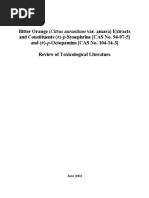 Bitter Orange (Citrus Aurantium Var. Amara) Extracts and and Constituents ( ) - P-Synephrine (CAS No. 94-07-5) and ( ) - P-Octopamine (CAS No. 104-14-3)