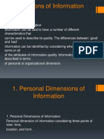 Dimensions of Information