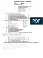 EVALUACION DE CIENCIA Y TECNOLOGÍA