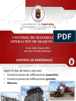Control de Materiales y Operación de Maquinarias