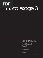 Nord Stage 3 English User Manual v1.5x Edition H