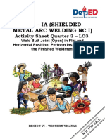 TVL - Ia (Shielded Metal Arc Welding NC I) : Activity Sheet Quarter 3 - LO3