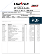 Orçamento de Peças / Insumos: Confresa - MT