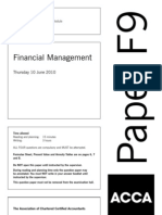 Financial Management NPV Analysis