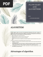 FLOWCHART and ALGORITHM