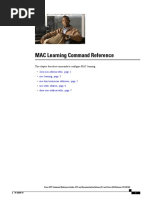 MAC Learning Command Reference: This Chapter Describes Commands To Configure MAC Learning.