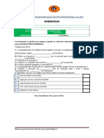 Ficha de Trabalho Atendimento